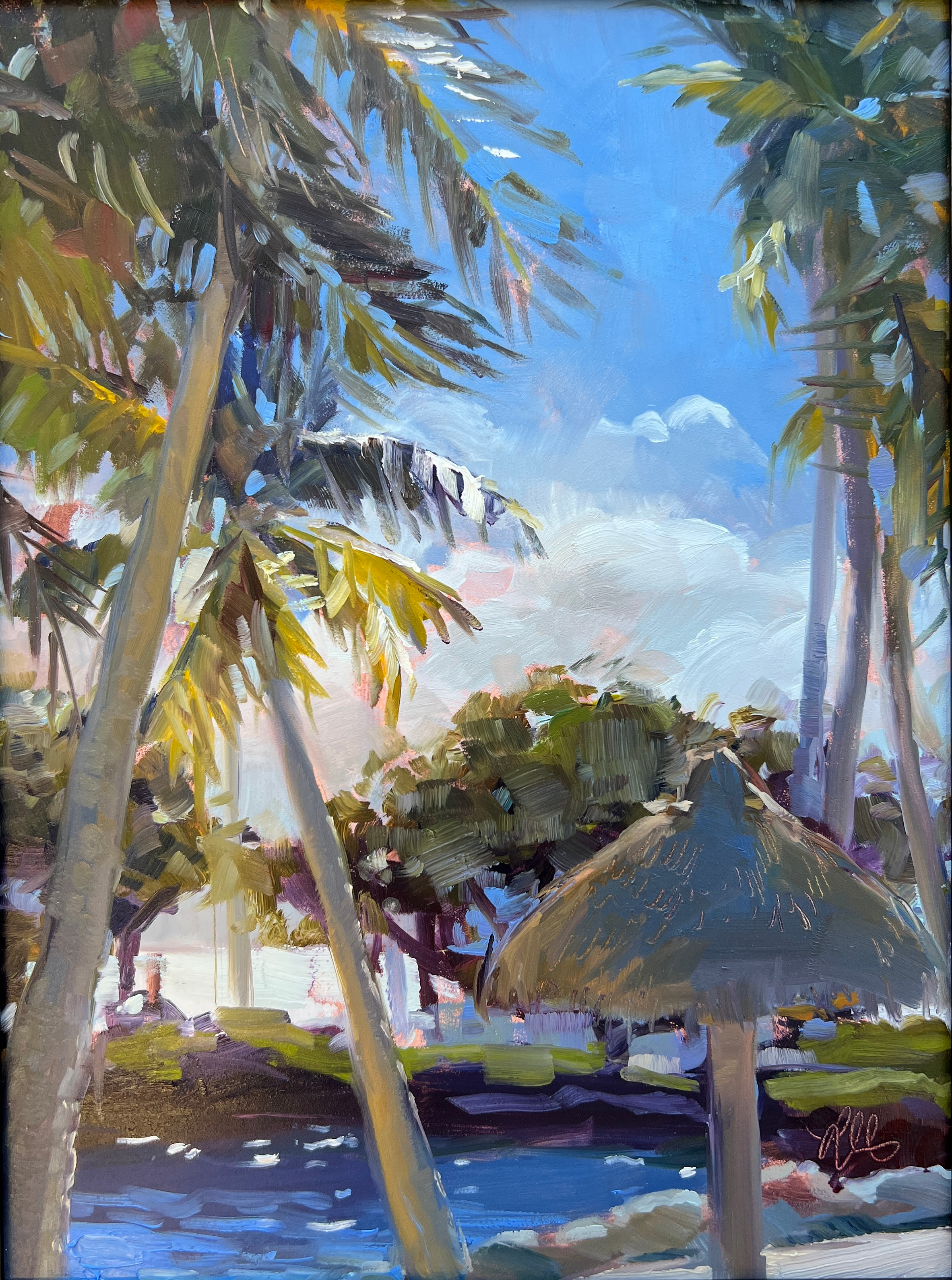 Early Morning on the Reef, 2023
12 x 9 in. Oil on Panel
Painted En Plein Air at the Point
Ocean Reef Club - Key Largo, FL